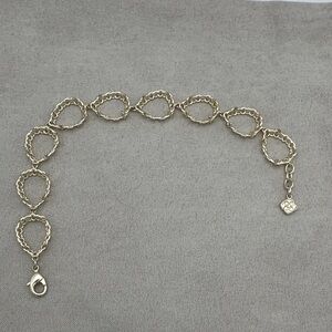 Elegant Gold Macrame Kenzie Bracelet frame dee